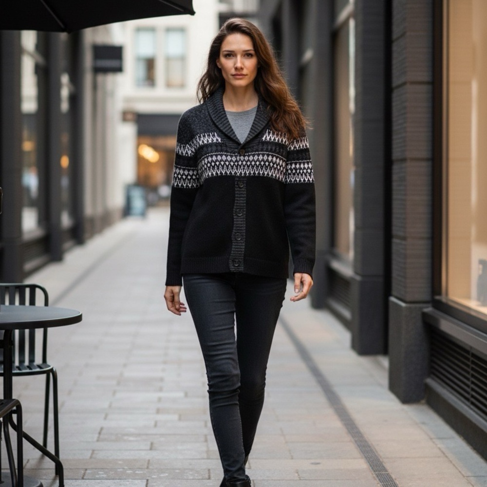 Fair Isle Women’s Sweater - M